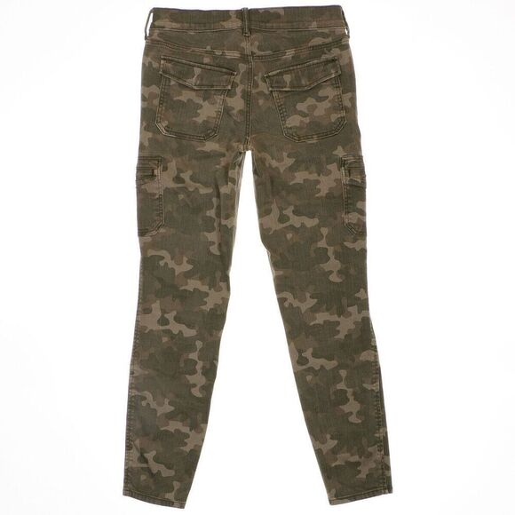 Eddie Bauer Curvy Skinny Cargo Jeans Size 4 Womens Camouflage Stretch 27x27 - Picture 3 of 11